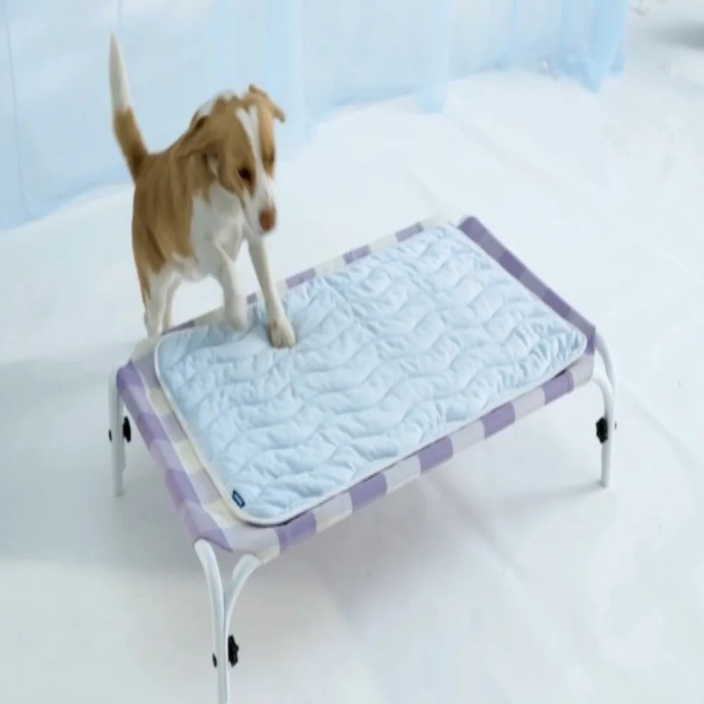 Bedsure Cooling Mat for Medium to Extra Large Dogs Washable Breathable QMax Greater than 0.4 Cool Fiber Mat for Pet Comfort