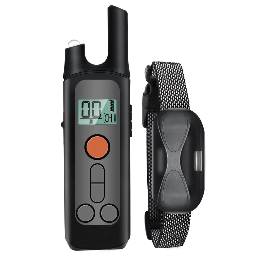1000m Waterproof Dog Training Collar Pet Remote Control Dog Collar With Shock Anti Barking Vibration Sound Electric Shocker