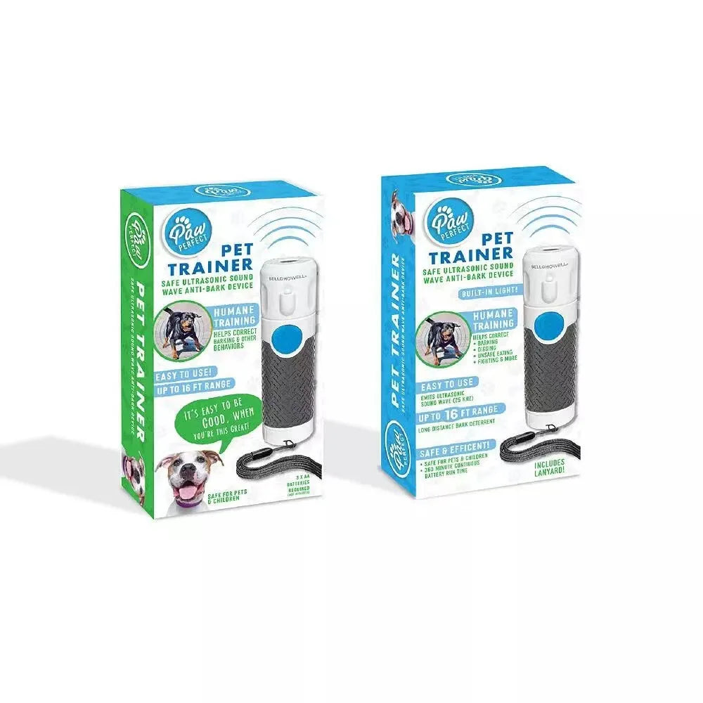 Portable Ultrasonic Dog Training Device With Anti-Bark and Dog Repellent Functions Equipped With UV Lamps For Pet Training