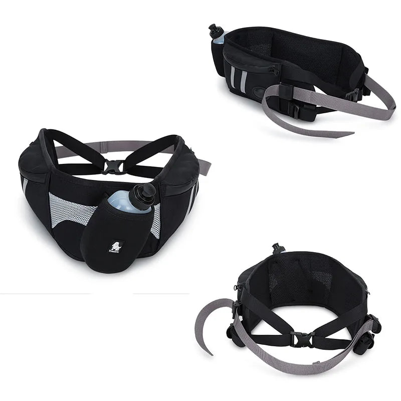 Truelove Pet Waist Leash Dog Walking Fanny Pack with Phone Holder Dog Poop Bag Pocket Dog Treat Pouch and Bottle Holder TLB2151