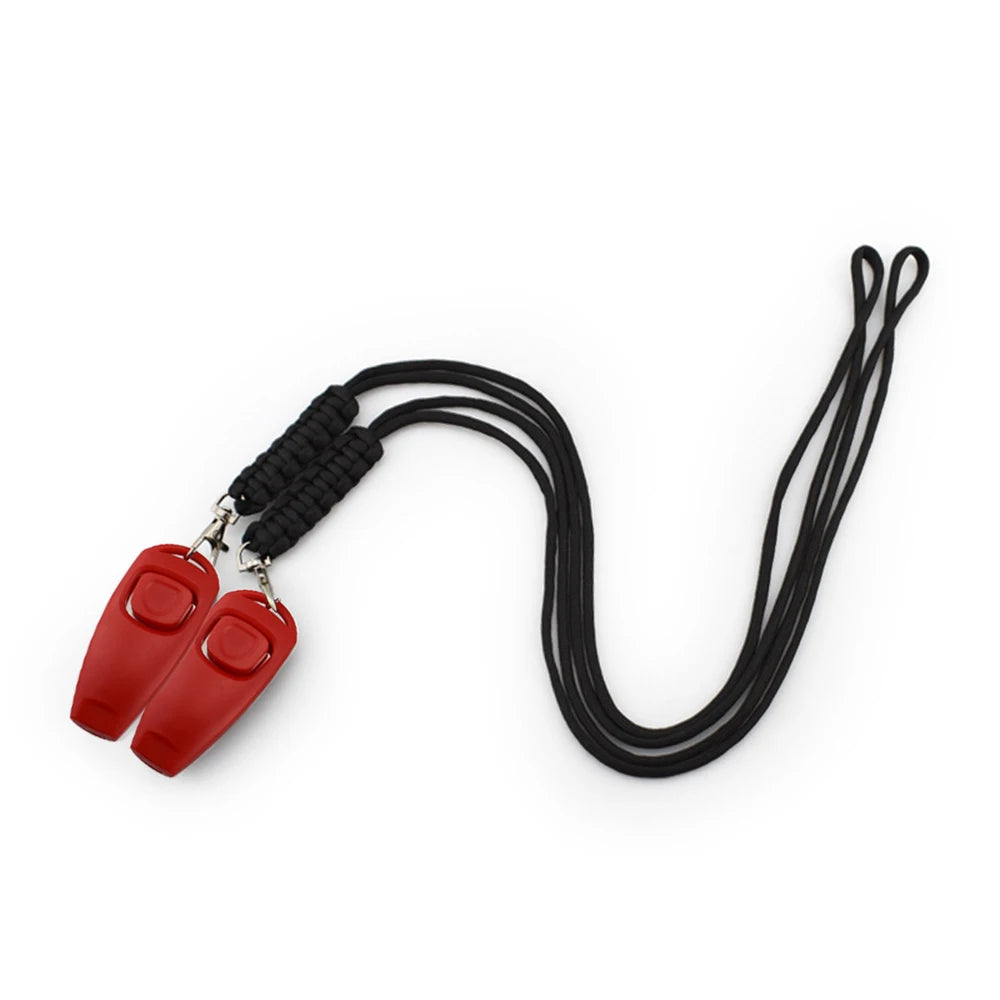 Pet Training Clicker with Wrist Strap - Dog Training Clickers Pet Obedience 2-in-1 Dogs Whistles for Dogs Daily Exercise