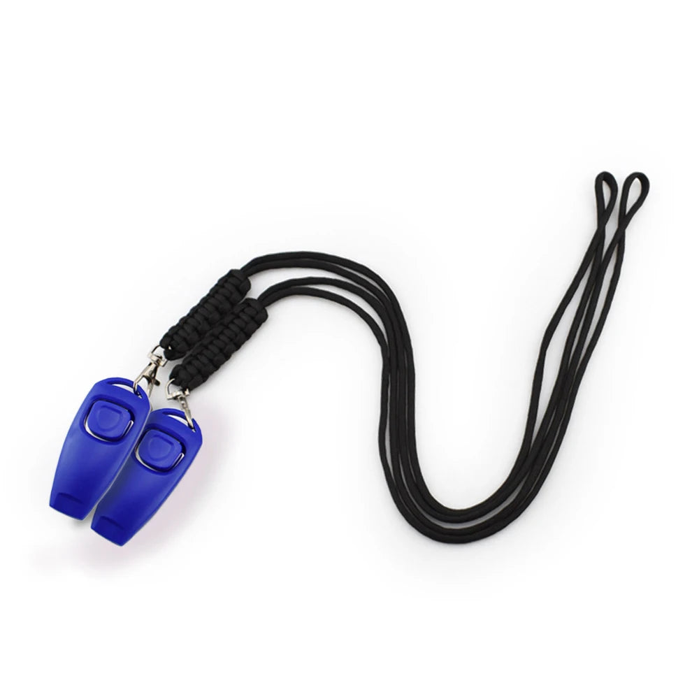 Pet Training Clicker with Wrist Strap - Dog Training Clickers Pet Obedience 2-in-1 Dogs Whistles for Dogs Daily Exercise