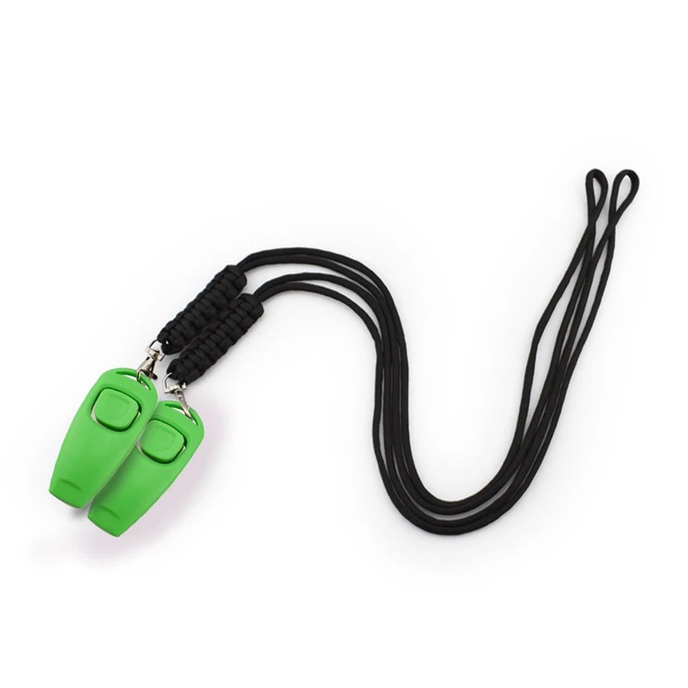 Pet Training Clicker with Wrist Strap - Dog Training Clickers Pet Obedience 2-in-1 Dogs Whistles for Dogs Daily Exercise