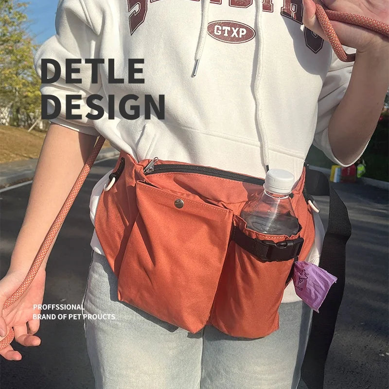 Outdoor Portable Dog Training Waist Pack Snack Carrying Oxford Fabric Mobile Phone Waist Bag