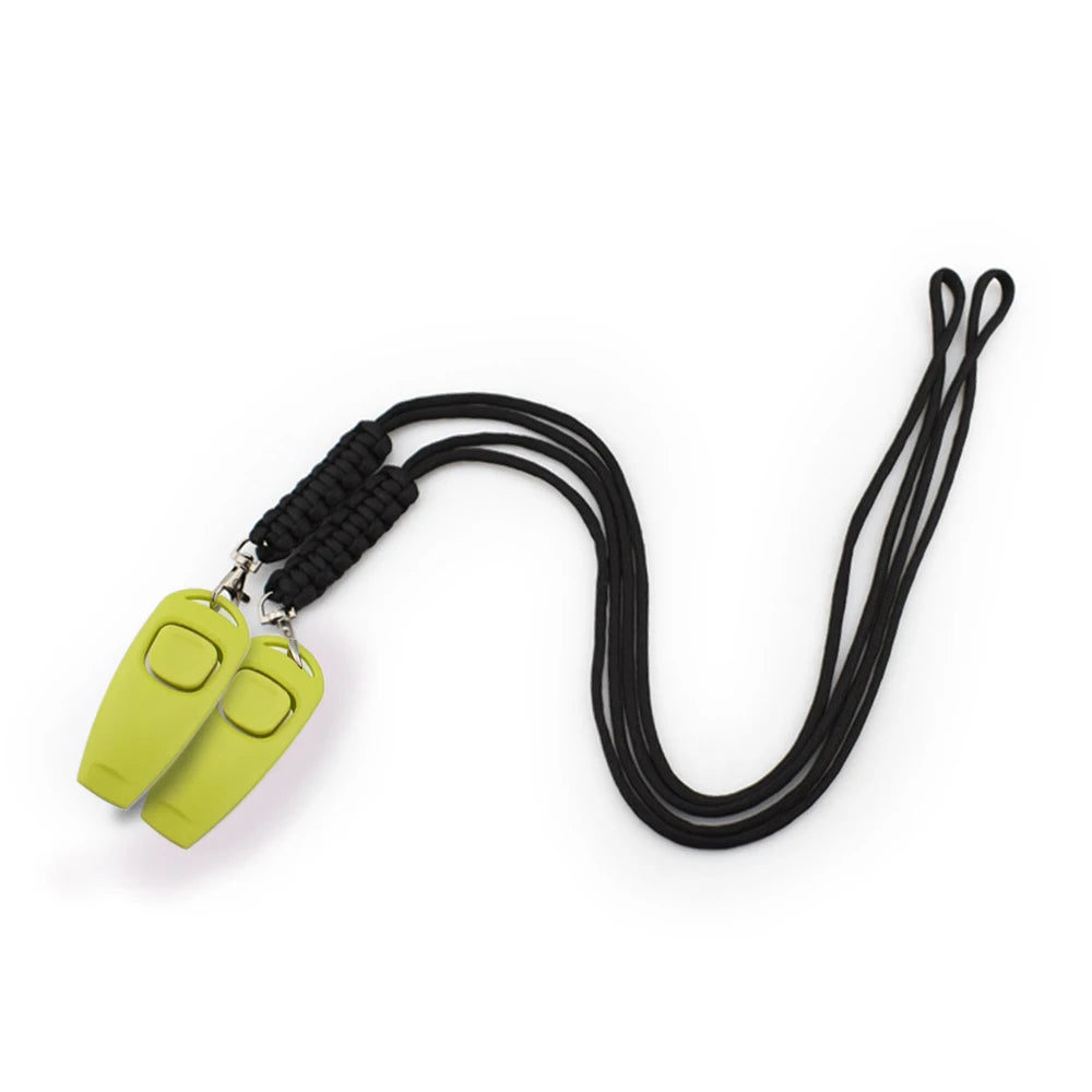 Pet Training Clicker with Wrist Strap - Dog Training Clickers Pet Obedience 2-in-1 Dogs Whistles for Dogs Daily Exercise