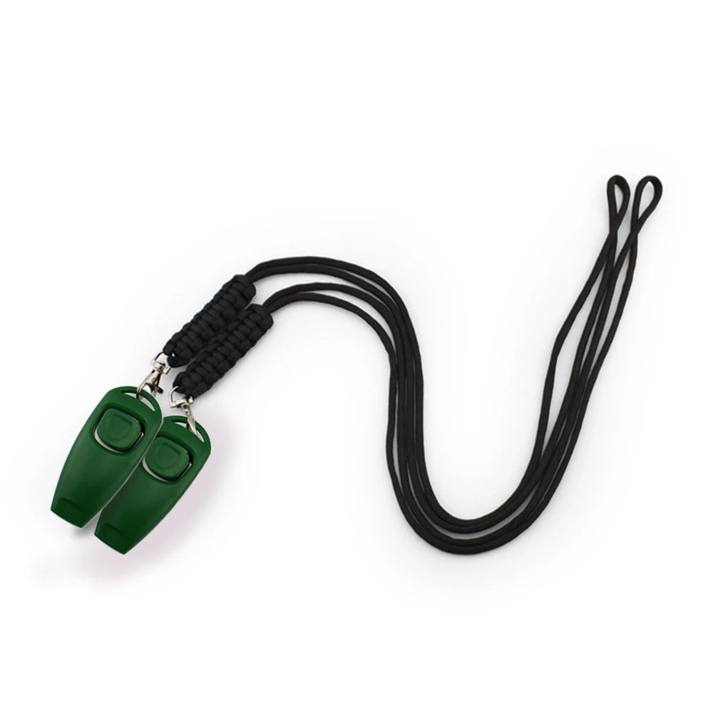 Pet Training Clicker with Wrist Strap - Dog Training Clickers Pet Obedience 2-in-1 Dogs Whistles for Dogs Daily Exercise