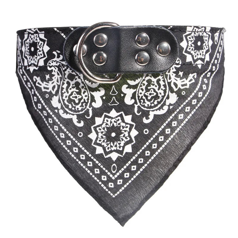Pet Dog Collars with Print Scarf Cute Adjustable Small Dog Bandana Collar Neckerchief Puppy Pet Slobber Towel Cat Accessories