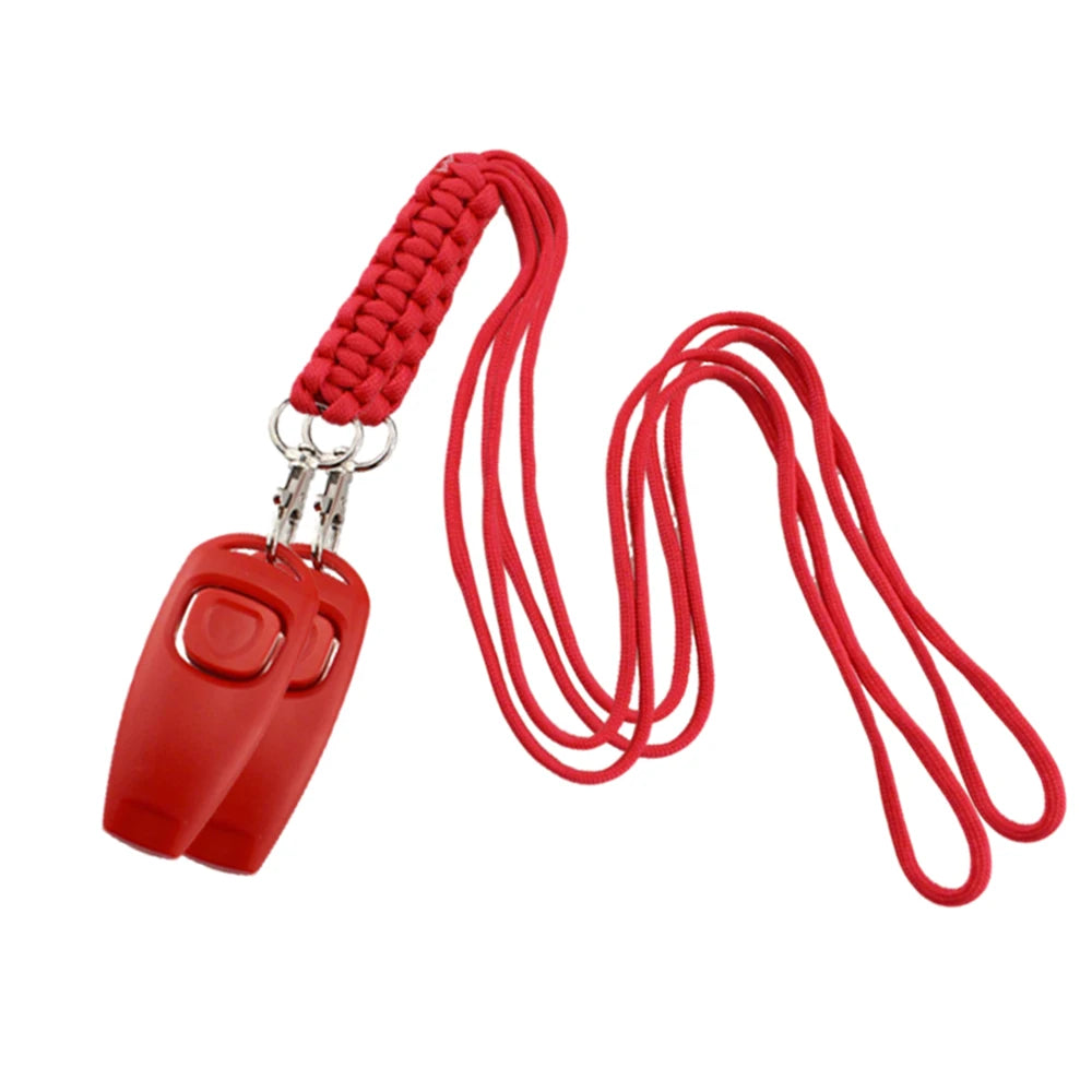 Pet Training Clicker with Wrist Strap - Dog Training Clickers Pet Obedience 2-in-1 Dogs Whistles for Dogs Daily Exercise