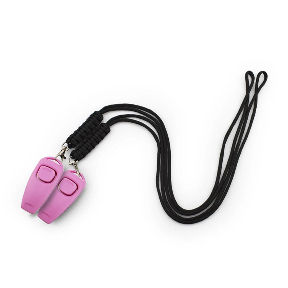 Pet Training Clicker with Wrist Strap - Dog Training Clickers Pet Obedience 2-in-1 Dogs Whistles for Dogs Daily Exercise
