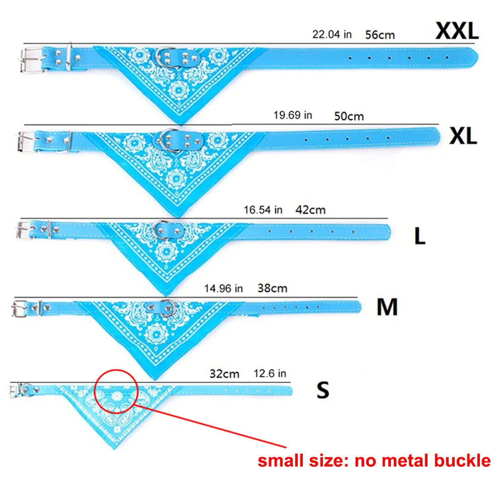 Pet Dog Collars with Print Scarf Cute Adjustable Small Dog Bandana Collar Neckerchief Puppy Pet Slobber Towel Cat Accessories