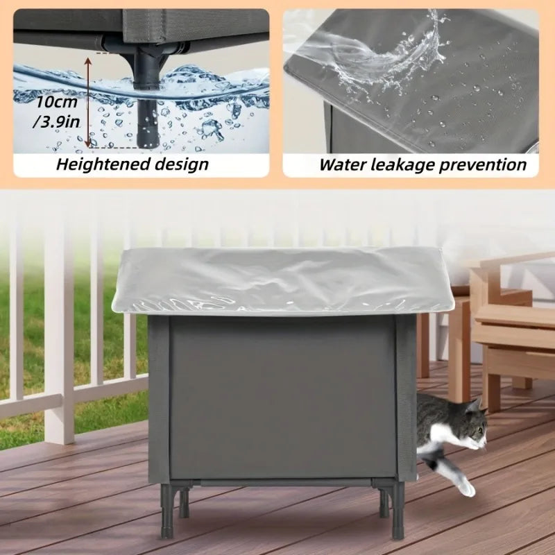 Stray Cat dog House Waterproof Outdoor Winter Warm Pet Cave Sleeping Beds Home Foldable Washable for Small Dog Puppy Supplies